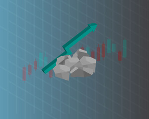 Fototapeta premium Invest in Rare Earth Stocks to gain profit 