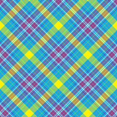 Colourful Chevron Plaid Tartan textured Seamless Pattern Design