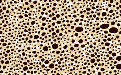 Abstract modern leopard seamless pattern. Animals trendy background. Black and beige decorative vector stock illustration for print, card, postcard, fabric, textile. Modern ornament of stylized skin