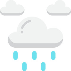 drizzle flat icon