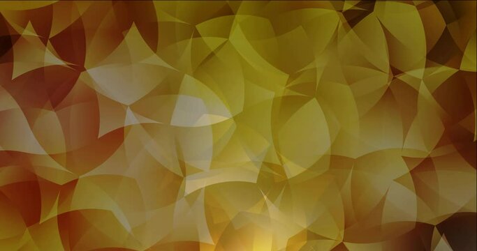 4K looping dark yellow animation with random forms. High-tech clip in abstract style with random forms. Clip for business commercials. 4096 x 2160, 30 fps.