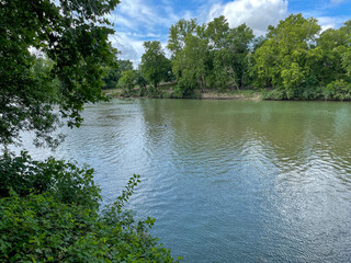 Fototapeta na wymiar Colorado River in Bastrop Texas