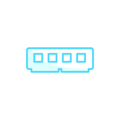 Illustration Vector graphic of memory PC icon template