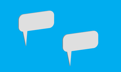 Vector design of 3D chat, or short message media