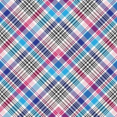 Colourful Chevron Plaid Tartan textured Seamless Pattern Design