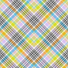 Colourful Chevron Plaid Tartan textured Seamless Pattern Design