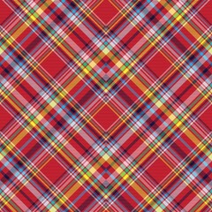 Colourful Chevron Plaid Tartan textured Seamless Pattern Design