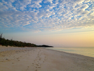 波照間島の海がある風景