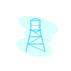 Illustration Vector graphic of water reservoir icon