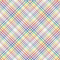Rainbow Chevron Plaid Tartan textured Seamless Pattern Design