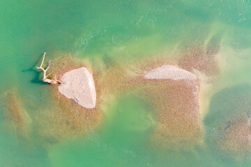 airial view of river