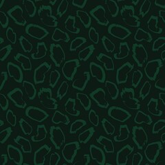 Green Animal Leopard Seamless Pattern Background