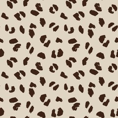 Brown Animal Leopard Seamless Pattern Background