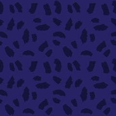 Blue Animal Leopard Seamless Pattern Background © Siu-Hong Mok