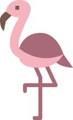 flamingo flat icon