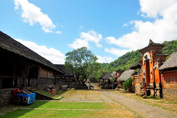 Fototapeta na wymiar Traditional balinese village of Tenganan in Karangasem regency of Bali Indonesia