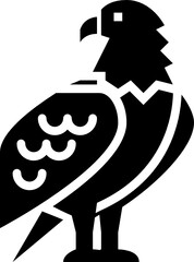 eagle glyph icon