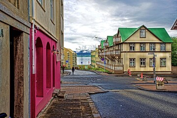 street in the town country