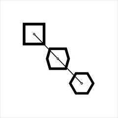 Blend Icon, Source Shape Transition To Another Destination Shape