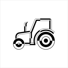 Tractor Icon, High Tractive Effort, High Torque Vehicle Icon, Farming, Agriculture Vehicle