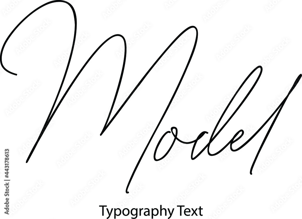 Aufkleber Model. Vector Script and Cursive Handwritten Typography 
For Designs Brochures Banner Flyers and T-Shirts.