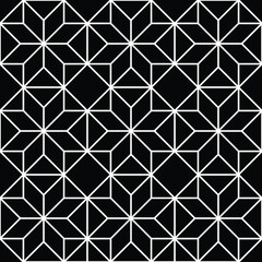 Abstract seamless pattern. with Stripes, lines. Geometric vector background. Black and white texture. Graphic modern pattern.