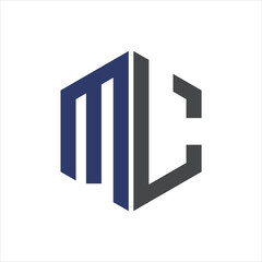 simple creative logo design initial  mc