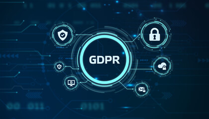 Business, Technology, Internet and network concept. GDPR General Data Protection Regulation.