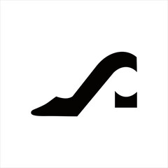 simple creative logo design shoes
