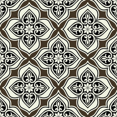 Abstract seamless pattern. Ornamental floral damask ornate background. Vector illustration.