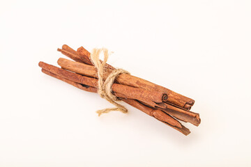 Aroma Cinnamon stick heap isolated