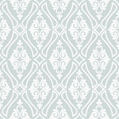 
Wallpaper seamless pattern. Ornamental floral elements background. Vector illustration