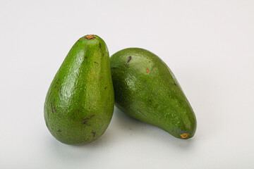 Two ripe exotic avocado vegetable