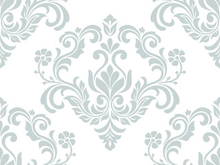 Floral damask seamless pattern.
