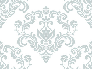 Fototapeta na wymiar Floral damask seamless pattern.