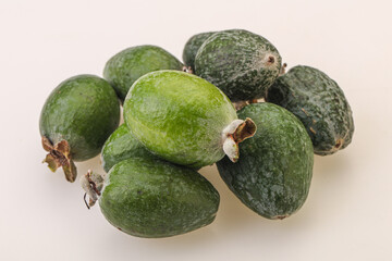 Tropical green sweet fruit Feijoa