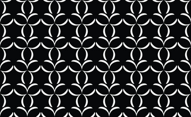 Abstract geometric seamless pattern. Black and white. Modern stylish texture. Vector background.