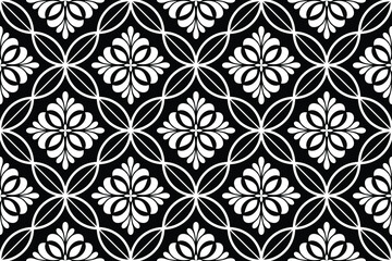 Abstract geometric seamless pattern. Black and white. Modern stylish texture. Vector background.