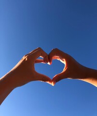 heart shaped hands