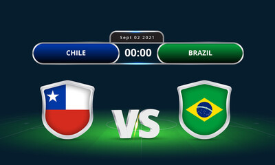 Fifa world cup Qualifier Chile vs Brazil 2022 Football Match