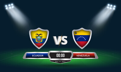 Fifa world cup Qualifier Ecuador vs Venezuela 2022 Football Match