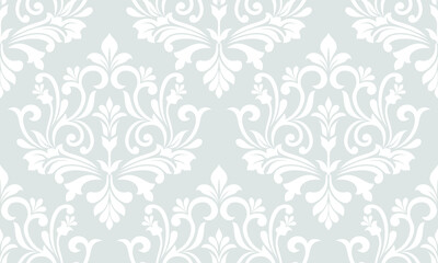 Damask seamless pattern. for Wallpapers, elegant luxury texture. Floral ornament baroque. Vector background.