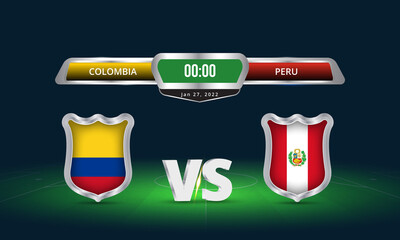 Fifa world cup Qualifier Colombia vs Peru 2022 Football Match