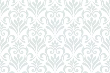 Foto auf Glas Seamless damask patterns for ornament, wallpaper, packaging, vector background © AJ Design
