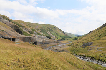 Old mine works in the remote Ystwyth valley in mid Wales.