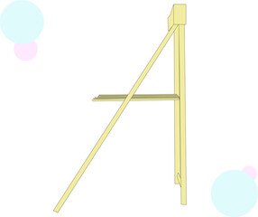 シンプルな支えの椅子