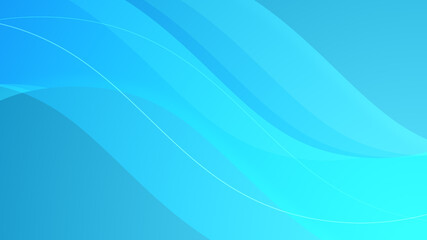 4K Clean Blue Color Wave Abstract Background