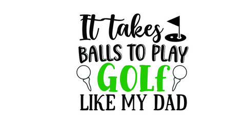 Obraz premium New Golf SVG Quotes Design Template