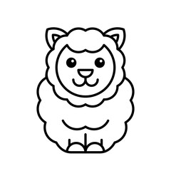 Sheep icon. Icon design. Template elements