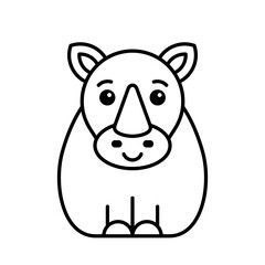 Rhinoceros icon. Icon design. Template elements